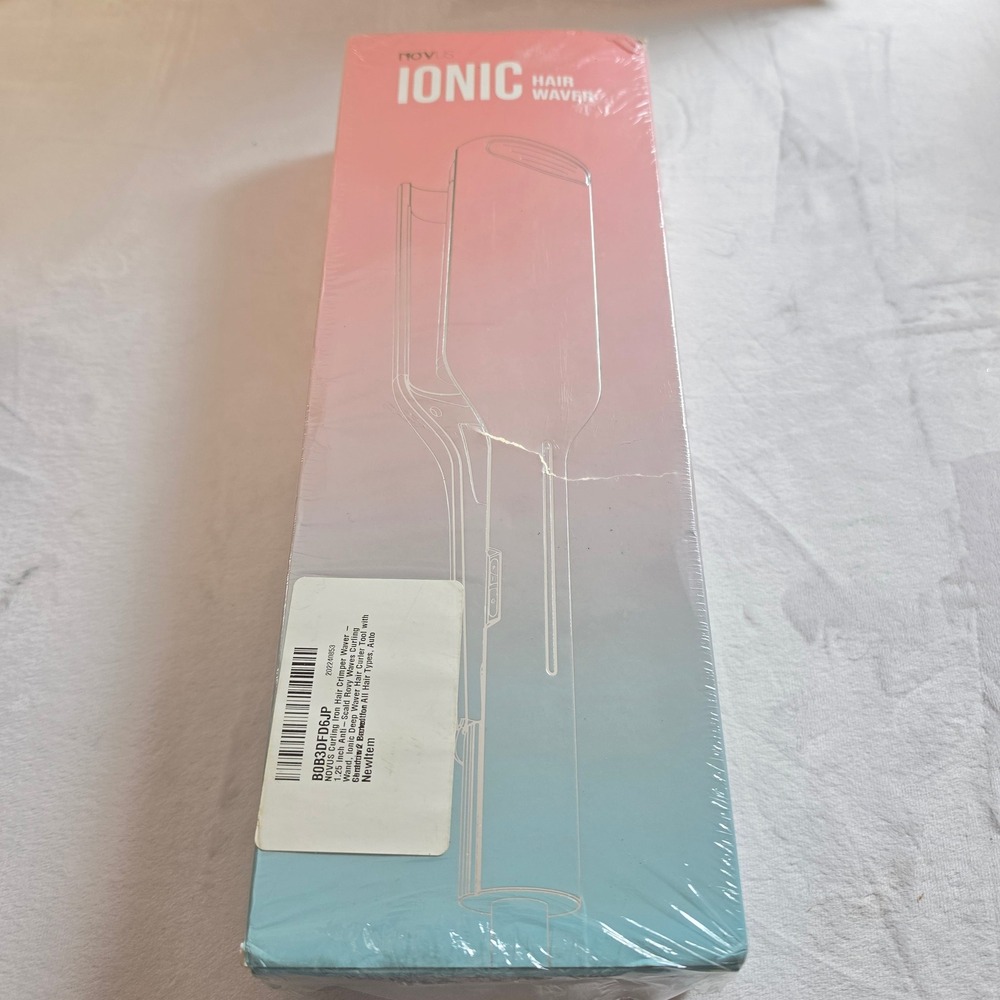 NOVUS Ionic Hair Waver 32mm 1.25in Crimper Beach Waves Curler NV610 Purple NEW